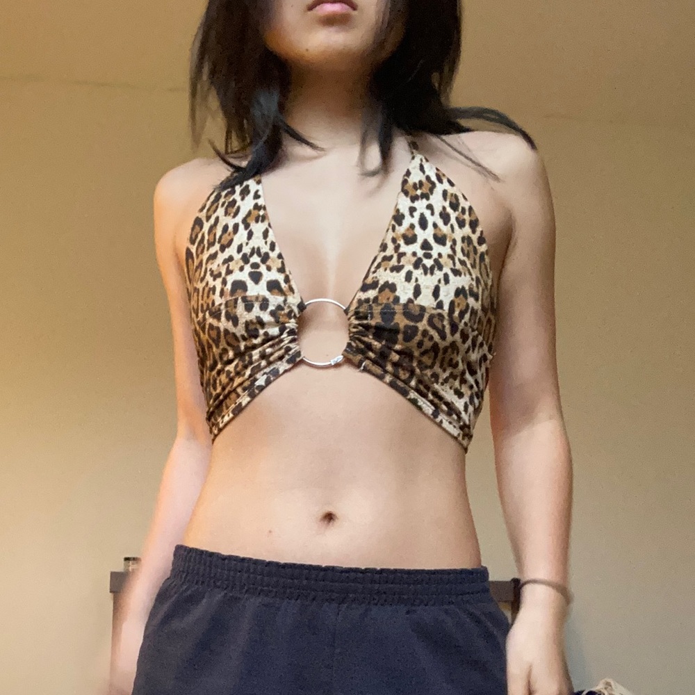 y2k cheetah top